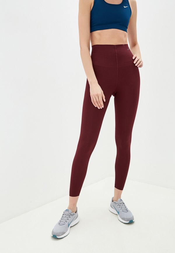 

Тайтсы Nike, Бордовый, W NK SCULPT LUX TGHT 7/8