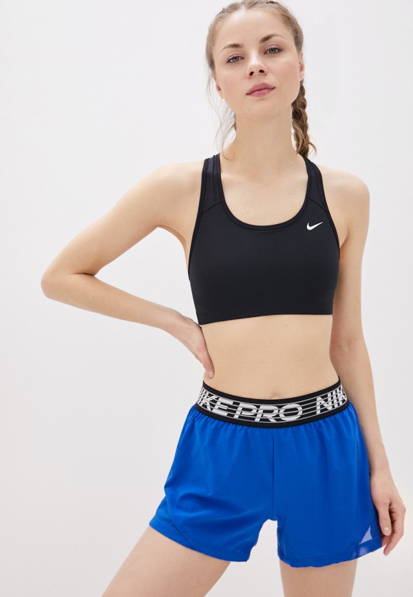 

Топ спортивный Nike, Черный, NIKE SWOOSH BRA NON PAD