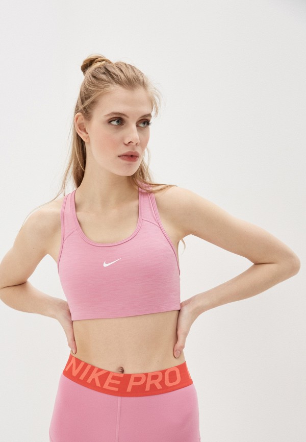

Топ спортивный Nike, Розовый, NIKE SWOOSH BRA PAD