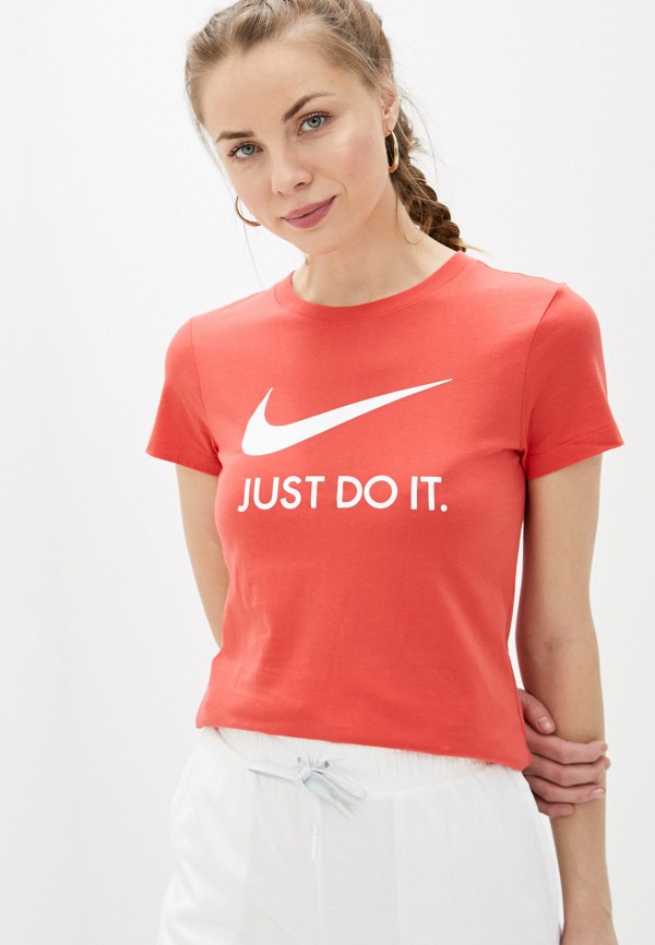 

Футболка Nike, Коралловый, W NSW TEE JDI SLIM
