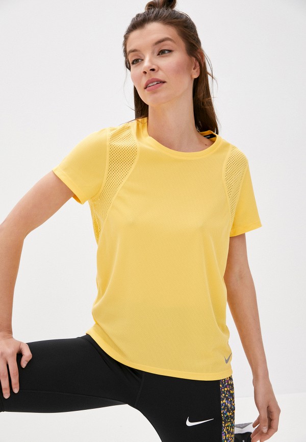 

Футболка спортивная Nike, Желтый, W NK RUN TOP SS