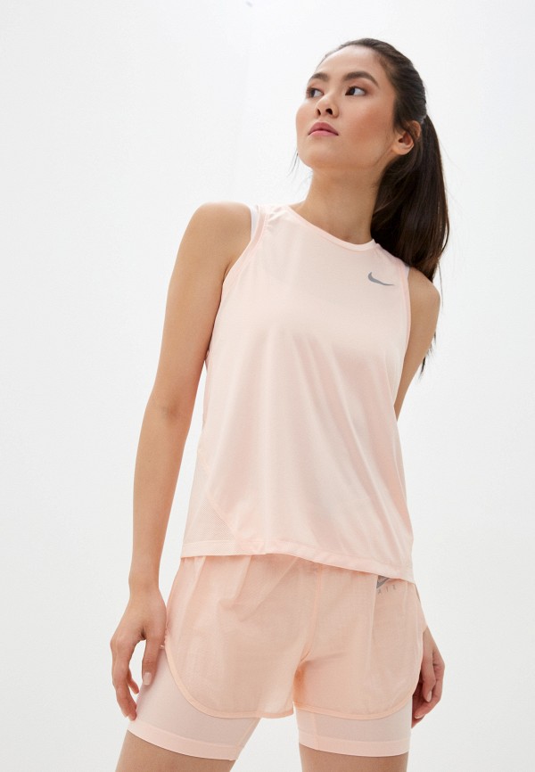 

Майка спортивная Nike, Коралловый, W NK MILER TANK