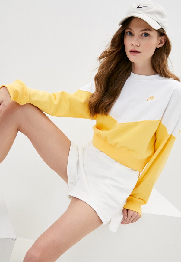 

Свитшот Nike, Желтый, W NSW HRTG CREW FLC