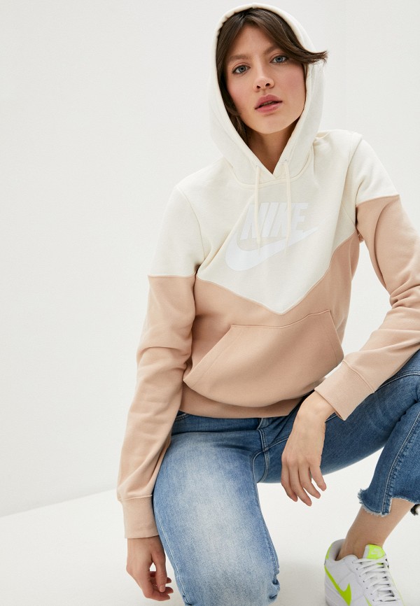 

Худи Nike, Бежевый, W NSW HRTG HOODIE FLC