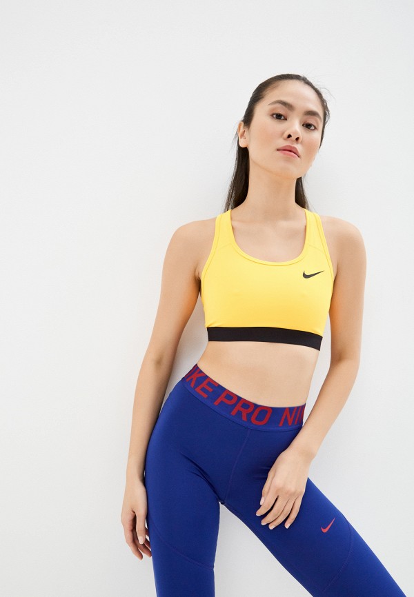 

Топ спортивный Nike, Оранжевый, NIKE SWOOSH BAND BRA NON PAD