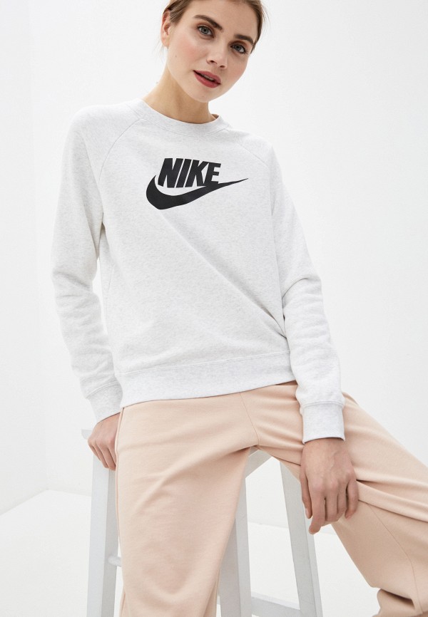 

Свитшот Nike, Серый, W NSW ESSNTL CREW FLC HBR