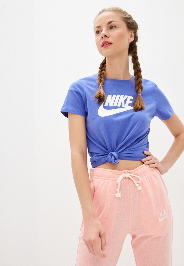 

Футболка Nike, Голубой, W NSW TEE ESSNTL ICON FUTUR