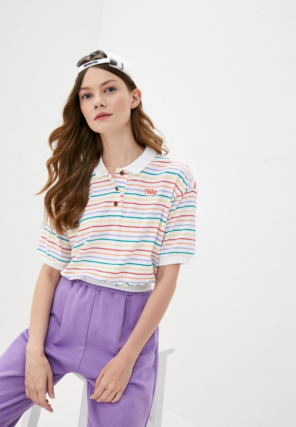 

Поло Nike, Разноцветный, W NSW RETRO FEMME POLO