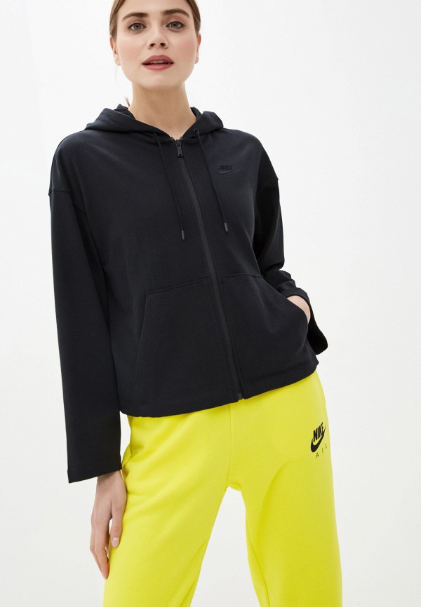

Толстовка Nike, Черный, W NSW HOODIE FZ JRSY