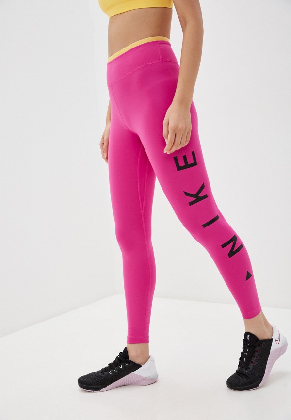

Тайтсы Nike, Розовый, W NIKE ONE TGT 7/8 ICNCLSH GX