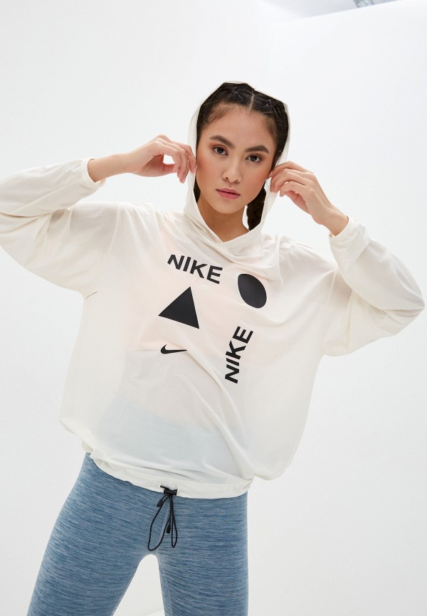 

Худи Nike, Бежевый, W NK FLC HOODY ICNCLSH