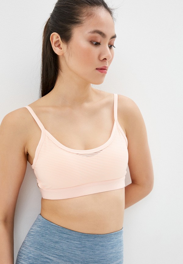 

Топ спортивный Nike, Розовый, NIKE INDY BRA SHDW STRPE