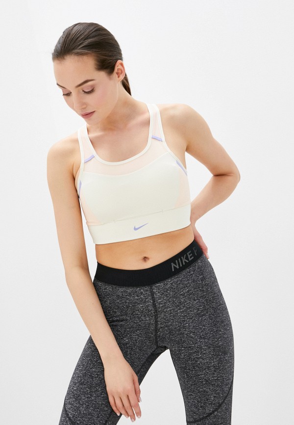 

Топ спортивный Nike, Бежевый, NIKE SWOOSH POCKET BRA PAD
