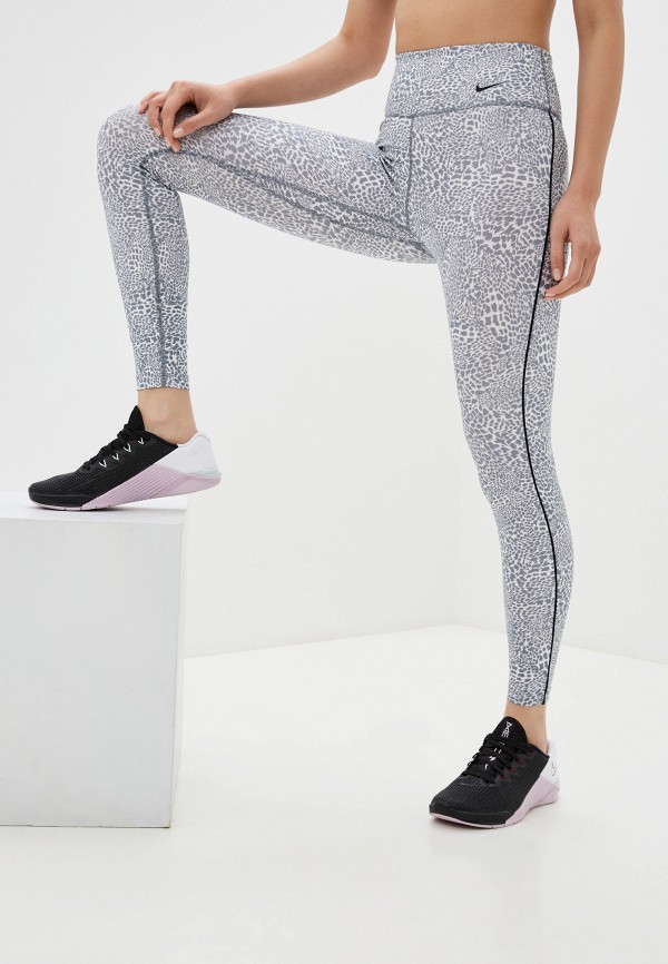 

Тайтсы Nike, Серый, W NIKE ONE TGHT 7/8 MINI LPRD