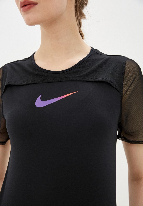 

Футболка спортивная Nike, Черный, W NK TOP SS RUNWAY