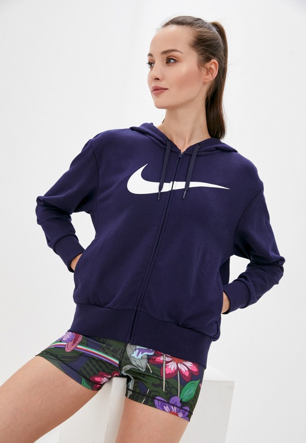 

Толстовка Nike, Синий, W NK DRY GET FIT FC FZ H ES GX