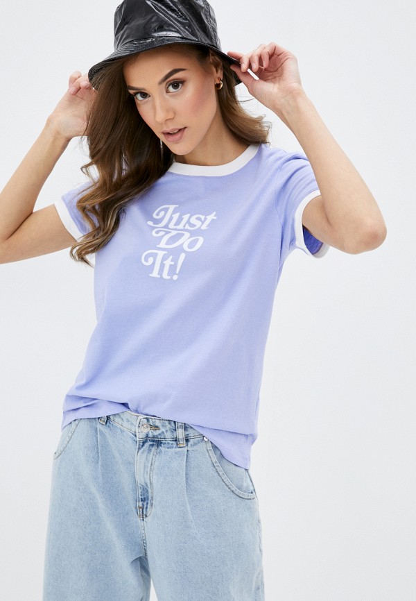 

Футболка Nike, Голубой, W NSW TEE RINGER RETRO FEM