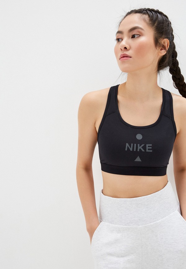 

Топ спортивный Nike, Черный, NIKE SWOOSH BAND ICNCLSH BRA
