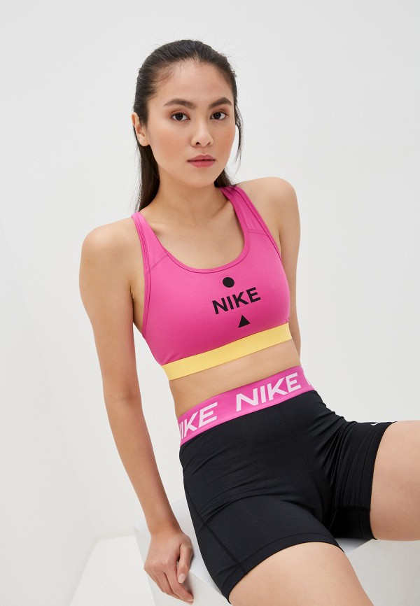

Топ спортивный Nike, Розовый, NIKE SWOOSH BAND ICNCLSH BRA