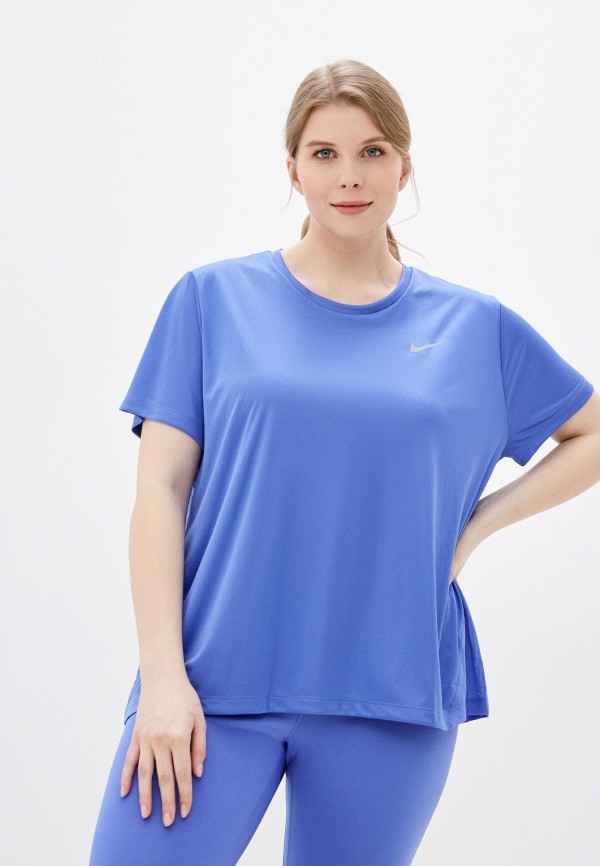 

Футболка спортивная Nike, Фиолетовый, W NK MILER TOP SS PLUS