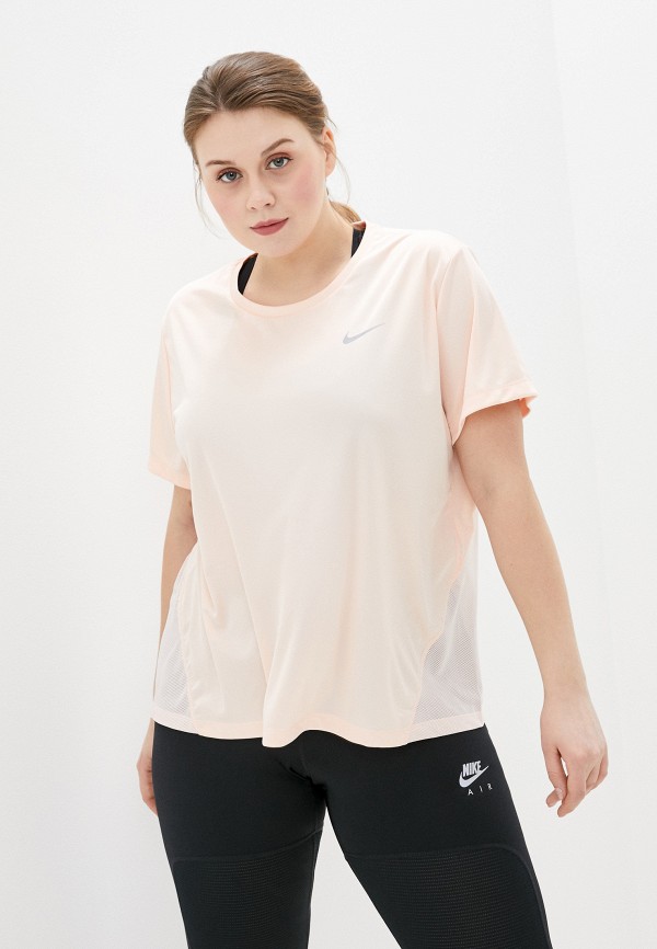 

Футболка спортивная Nike, Коралловый, W NK MILER TOP SS PLUS