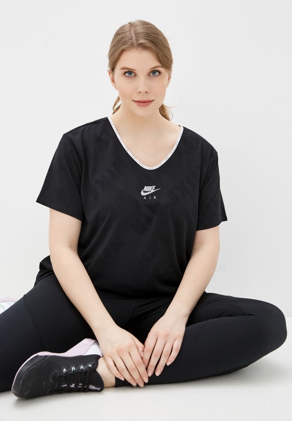 

Футболка спортивная Nike, Черный, W NK AIR TOP SS PLUS
