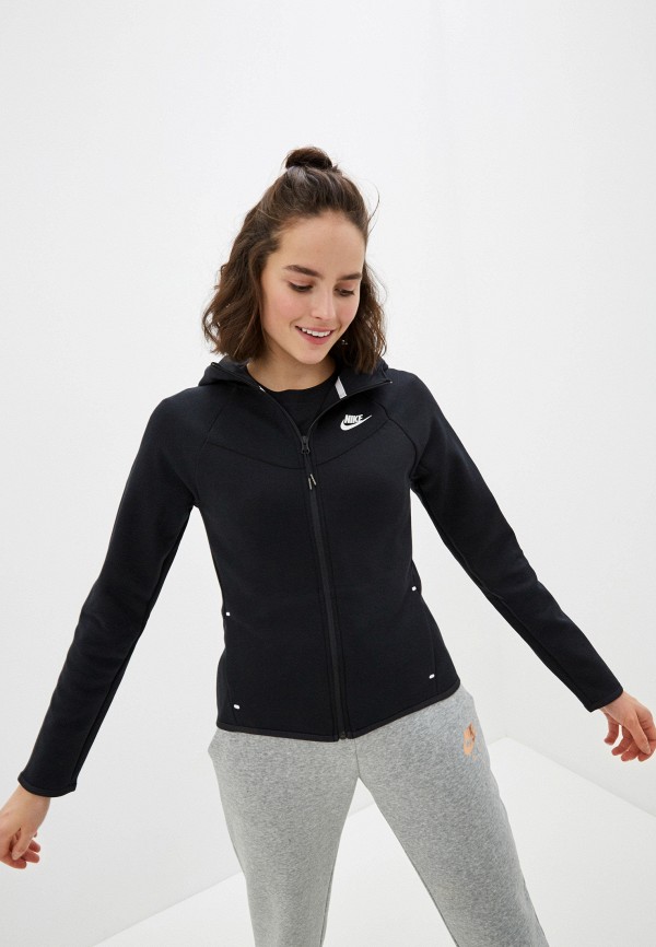 

Толстовка Nike, Черный, W NSW TCH FLC WR HOODIE FZ