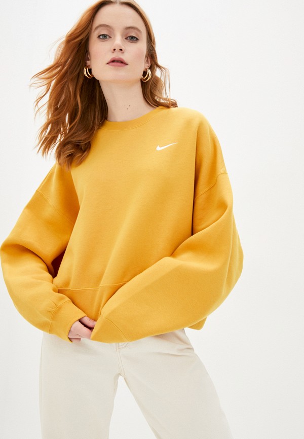 

Свитшот Nike, Желтый, W NSW CREW FLC TREND