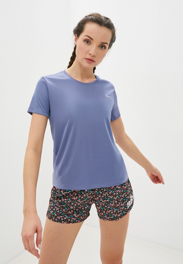 

Футболка спортивная Nike, Голубой, W NK MILER TOP SS