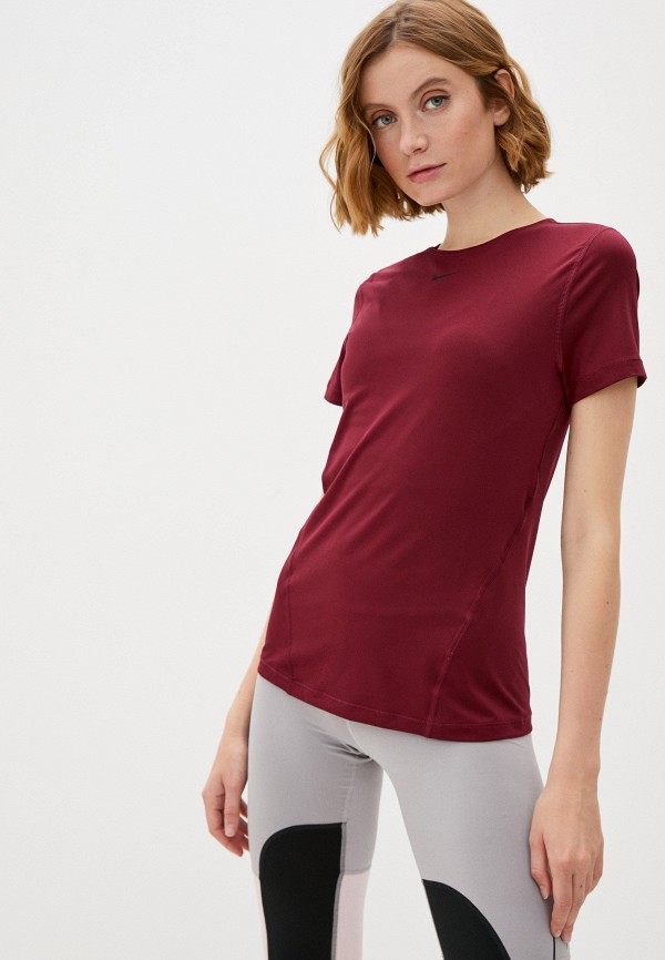 

Футболка Nike, Бордовый, W NP 365 TOP SS ESSENTIAL
