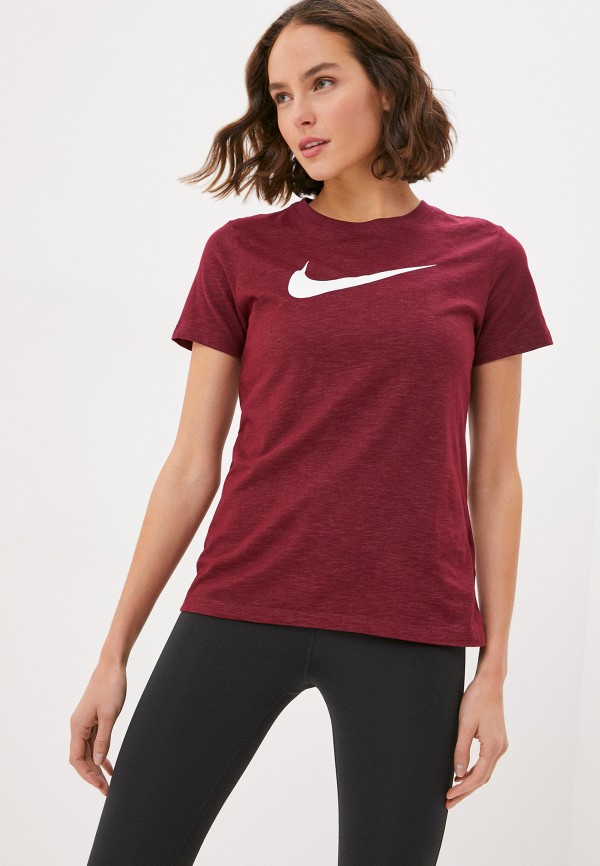 

Футболка спортивная Nike, Бордовый, W NK DRY TEE DFC CREW