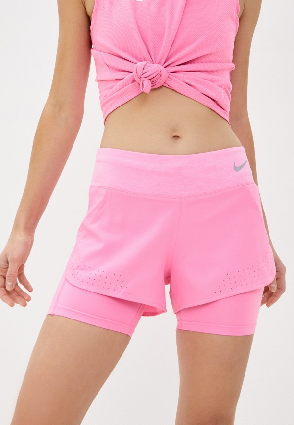 

Шорты спортивные Nike, Розовый, W NK ECLIPSE 2IN1 SHORT