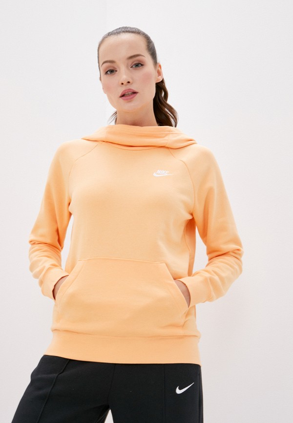 

Худи Nike, Оранжевый, W NSW ESSNTL FNL PO FLC