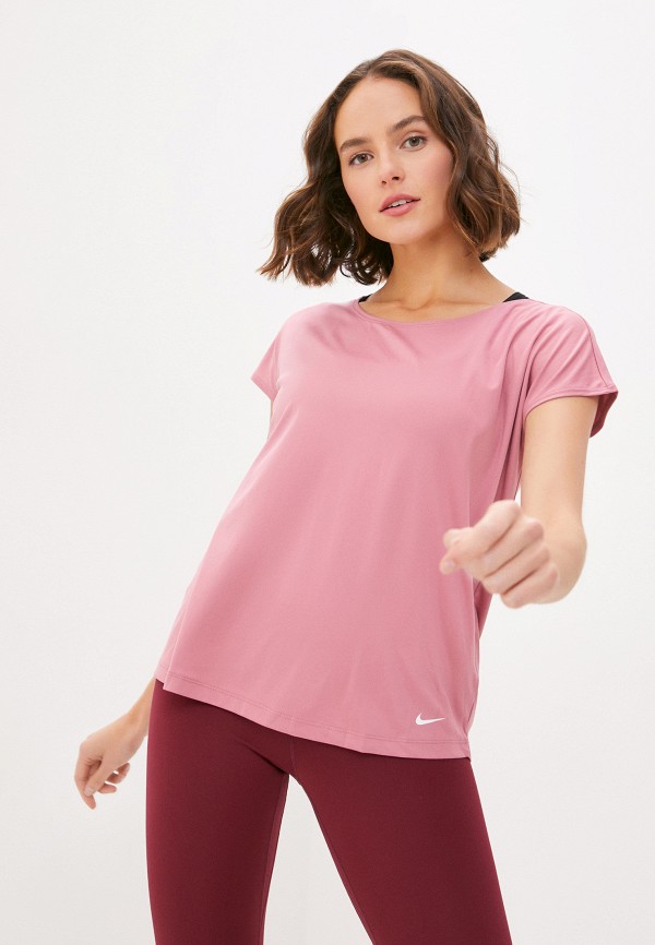 

Футболка спортивная Nike, Розовый, W NP DRY ELASTIKA SS TOP ESSNT