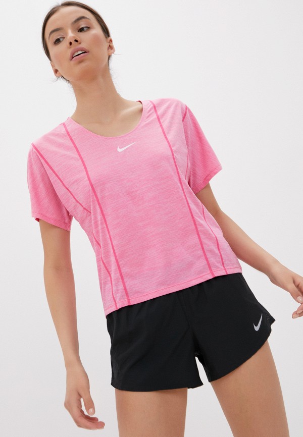 

Футболка спортивная Nike, Розовый, W NK ICNCLSH SS CITY SLEEK