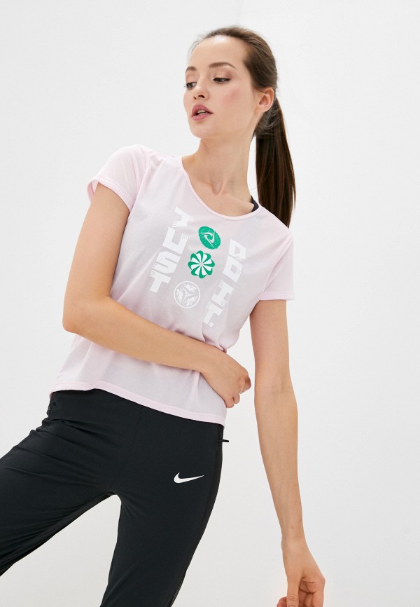 

Футболка Nike, Розовый, W NK ICNCLSH SS