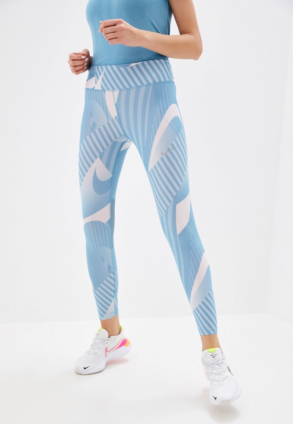 

Тайтсы Nike, Голубой, W NK FAST TIGHT 7/8 PR RUNWAY