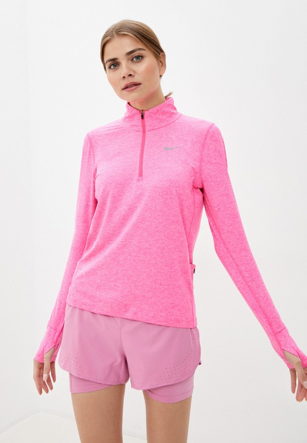 

Лонгслив спортивный Nike, Розовый, W NK ELEMENT TOP HZ