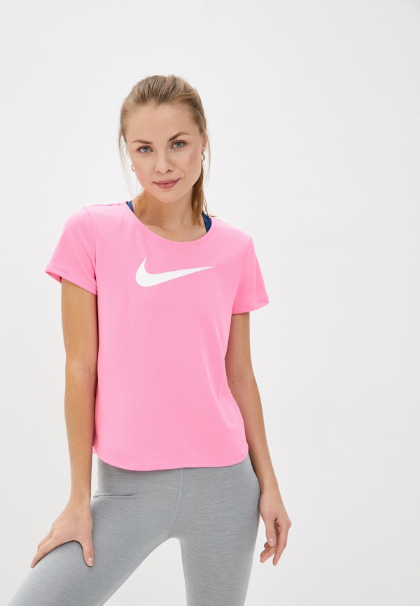 

Футболка спортивная Nike, Розовый, W NK SWOOSH RUN SS