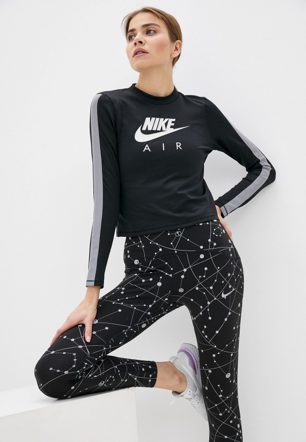 

Лонгслив спортивный Nike, Черный, W NK AIR TOP LS MID