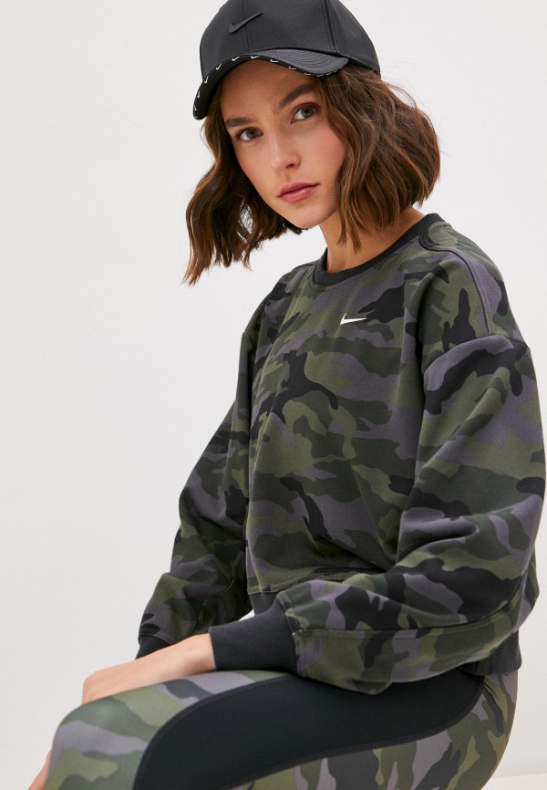 

Свитшот Nike, Хаки, W NK DRY GET FIT FC CW PP2 CAM