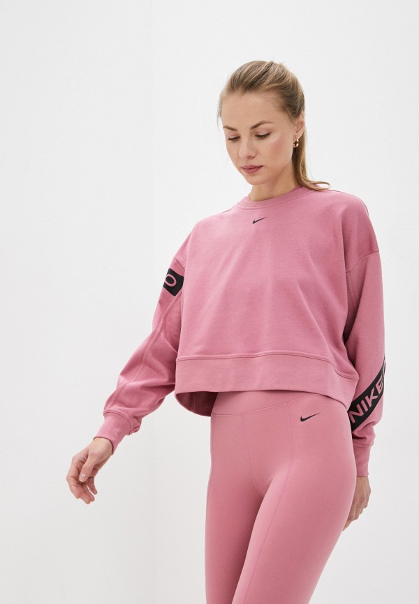 

Свитшот Nike, Розовый, W NK DY GET FIT FC CW PP3 TR L
