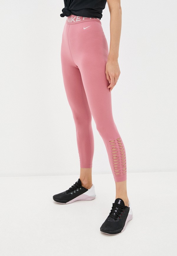 

Тайтсы Nike, Розовый, W NP TIGHT 7/8 HI-RISE PP1 M V