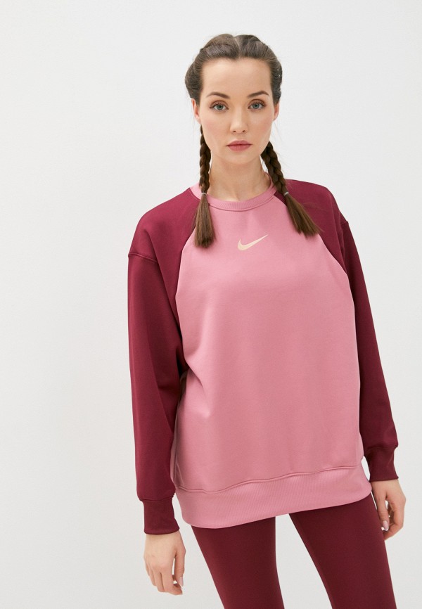 

Свитшот Nike, Розовый, W NK THRM ALL-TM FC CW PP5 CB