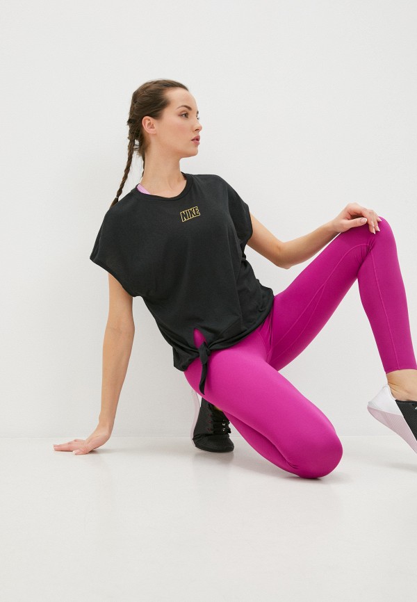 

Футболка спортивная Nike, Черный, W NK DRY SS TOP TIE PP5 CB