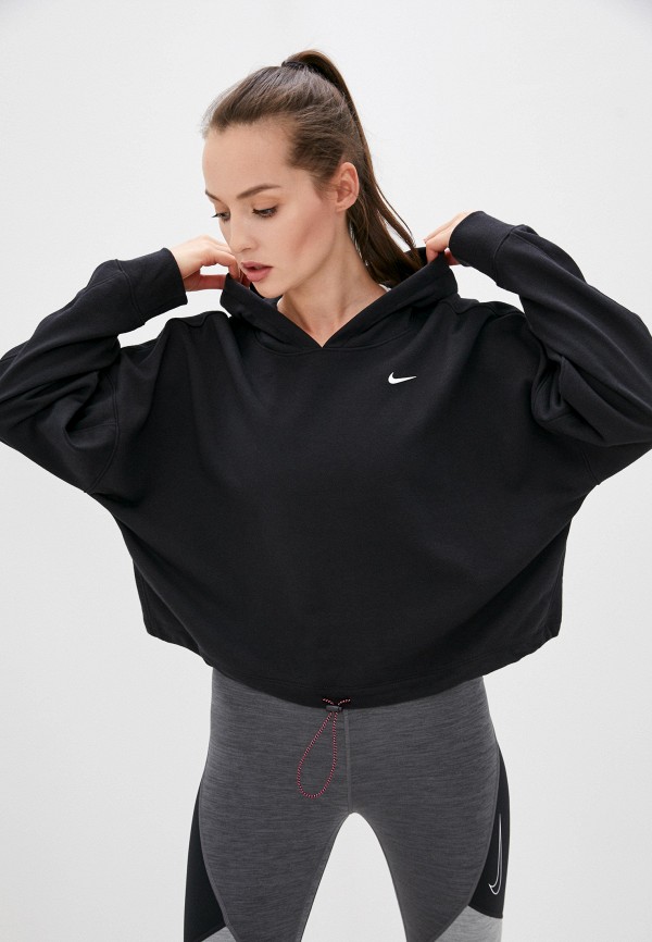 

Худи Nike, Черный, W NK ICNCLSH DRY FLC PT TP GD