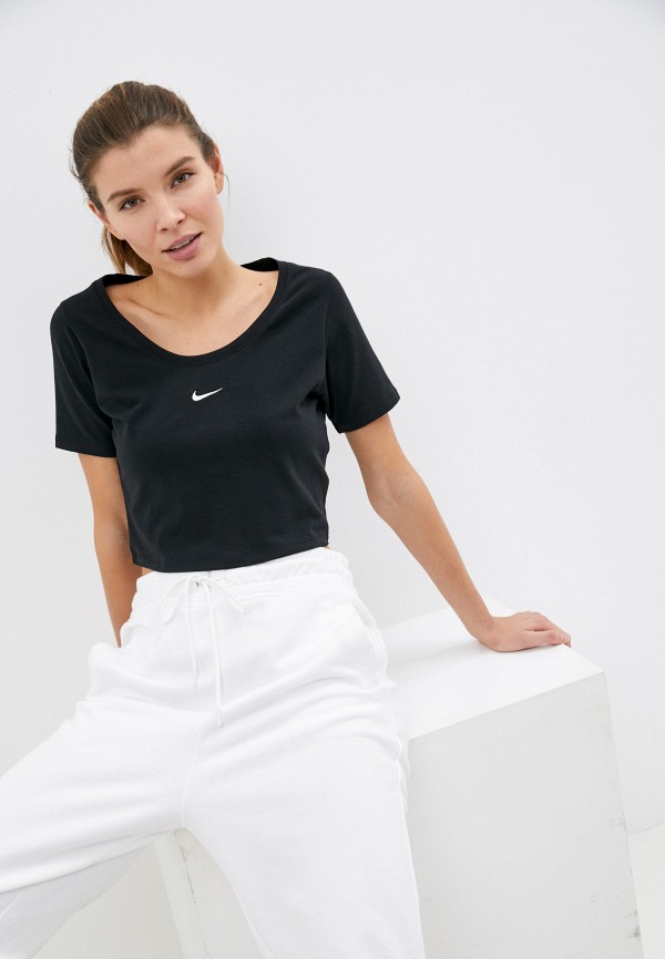 

Футболка Nike, Черный, W NSW ESSNTL TOP SS CROP