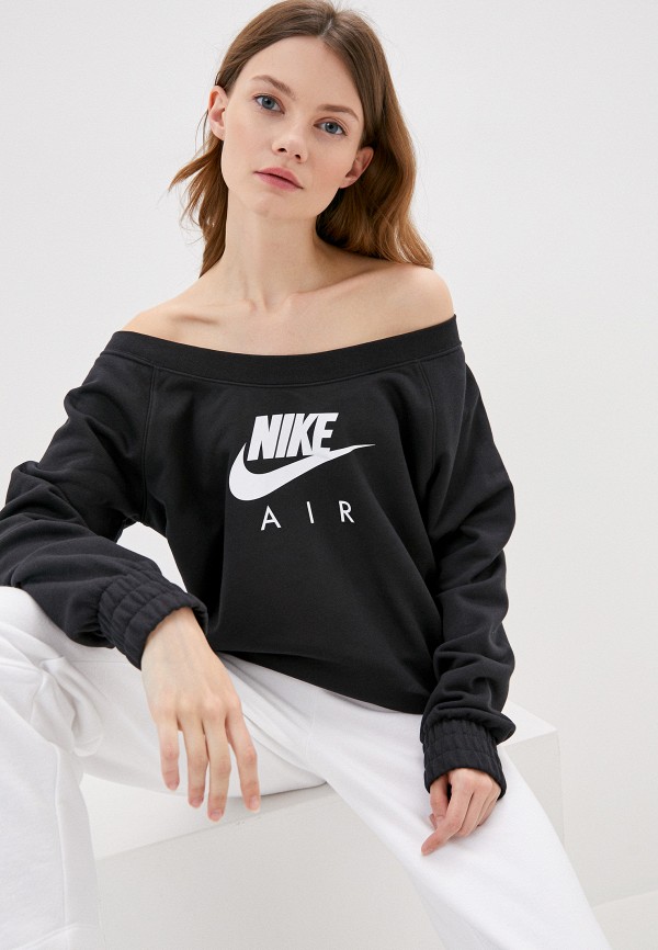 

Свитшот Nike, Черный, W NSW AIR CREW OS FLC