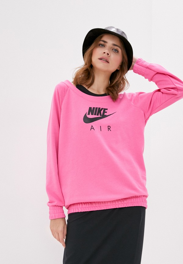 

Свитшот Nike, Розовый, W NSW AIR CREW OS FLC