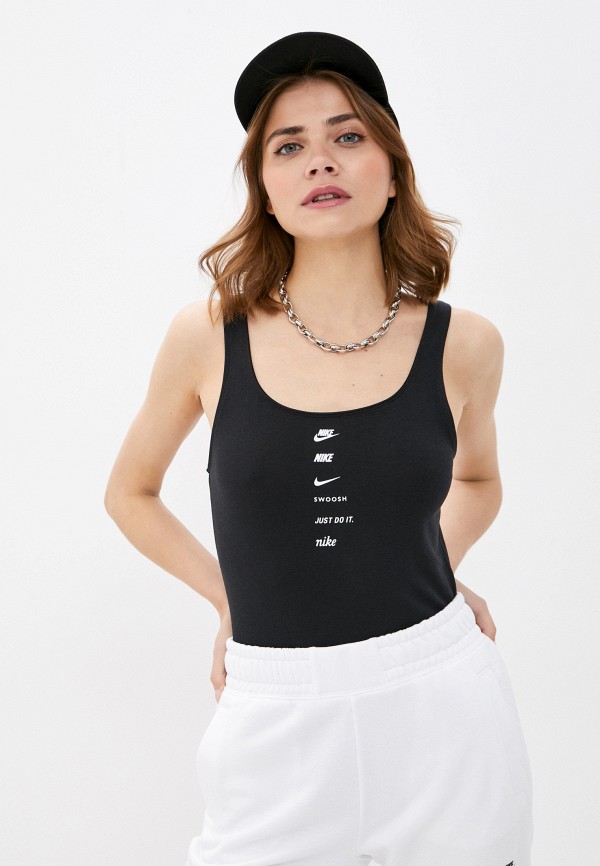 

Боди Nike, Черный, W NSW SWSH BODYSUIT